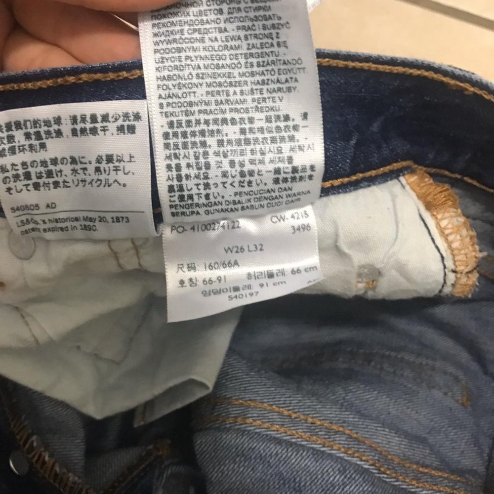 Levi's 501 Medium dark wash 26x30 - Picture 5 of 6